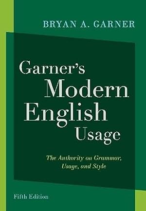 Book cover Garner's Modern English Usage