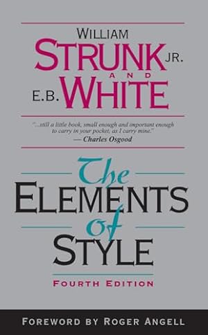 Book cover The Elements of Style (4th Edition)