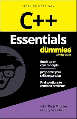 Book cover C++ Essentials For Dummies (For Dummies (Computer/Tech))