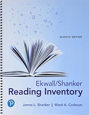 Book cover Ekwall/Shanker Reading Inventory