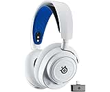SteelSeries Arctis Nova 7P Wireless Multi-Platform Gaming Headset — Neodymium Magnetic Drivers — 2.4GHz + Bluetooth — 38Hr USB-C Battery — Gen2 AI Mic — PlayStation, PC, Switch, VR, Mobile - White