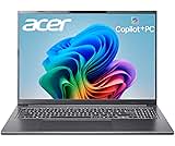 acer Aspire 16 AI Copilot+ PC | 16" WUXGA 120Hz 100% sRGB Display | Snapdragon X | NPU: 45 Tops - GPU: Up to 1.7 TFLOPs | 16GB LPDDR5X | 512GB PCIe Gen 4 SSD | Wi-Fi 7 | A16-11M-X0LW