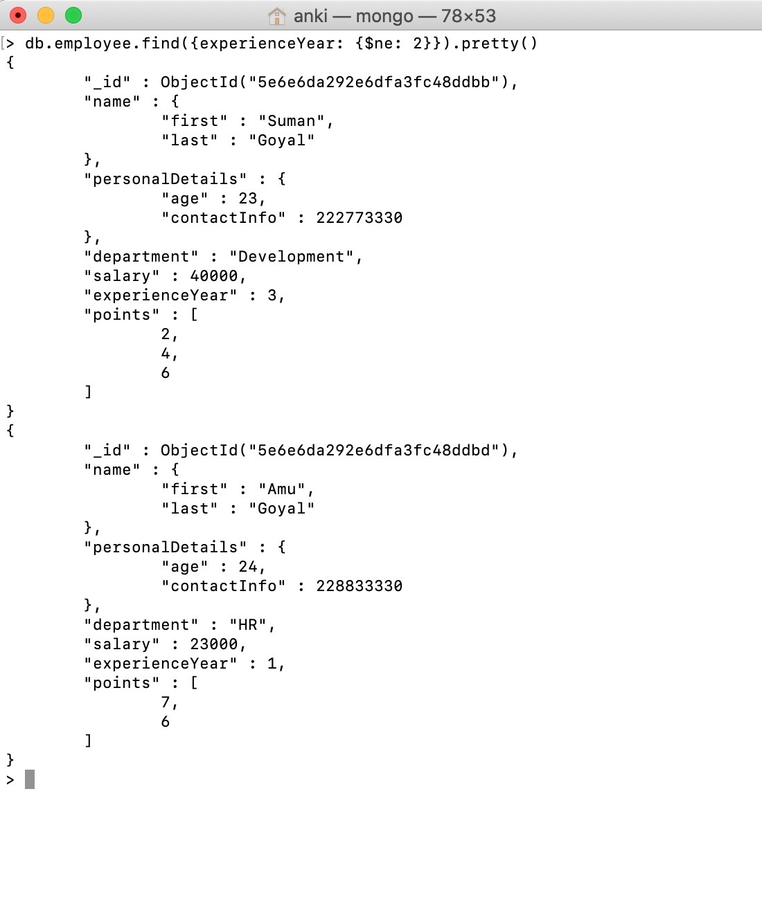 example 1 output