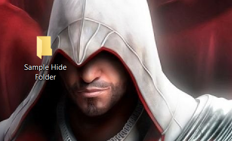 hiding a folder in windows - 2