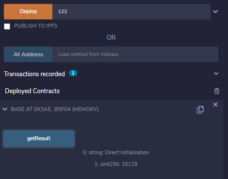 Direct Initialization