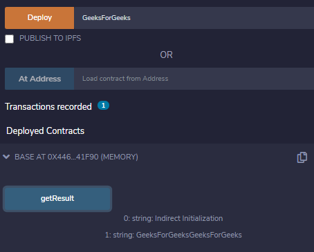 Indirect Initialization
