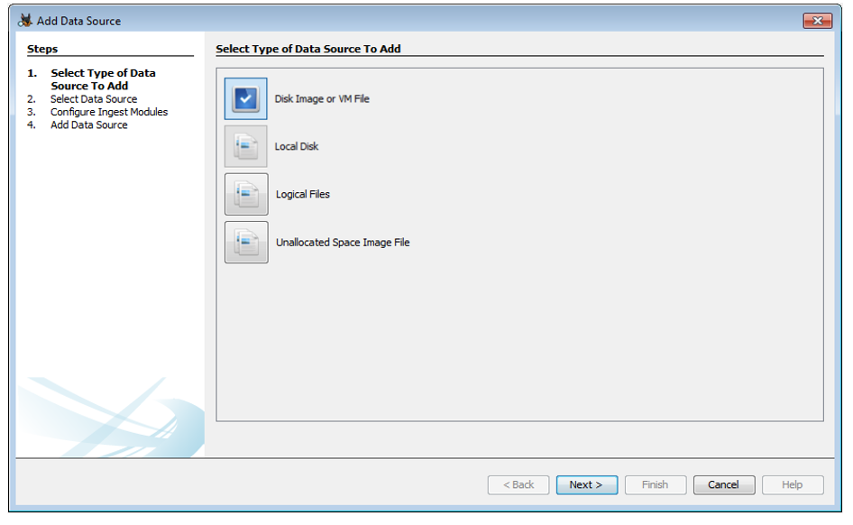 Data Sources in autopsy tool