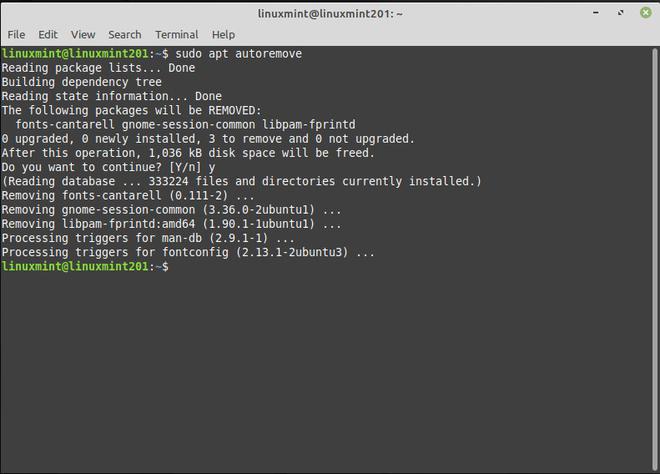 Remove GNOME on Mint
