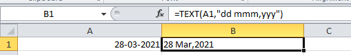TEXT Function in Excel