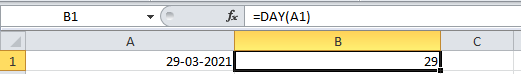 DAY Function Example