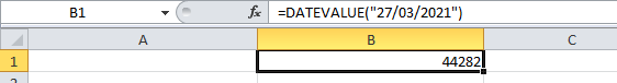 DATEVALUE Function Example
