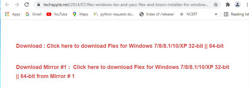  minimum requirement of the system to install flex
