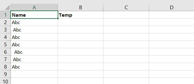 Make a temporary column.
