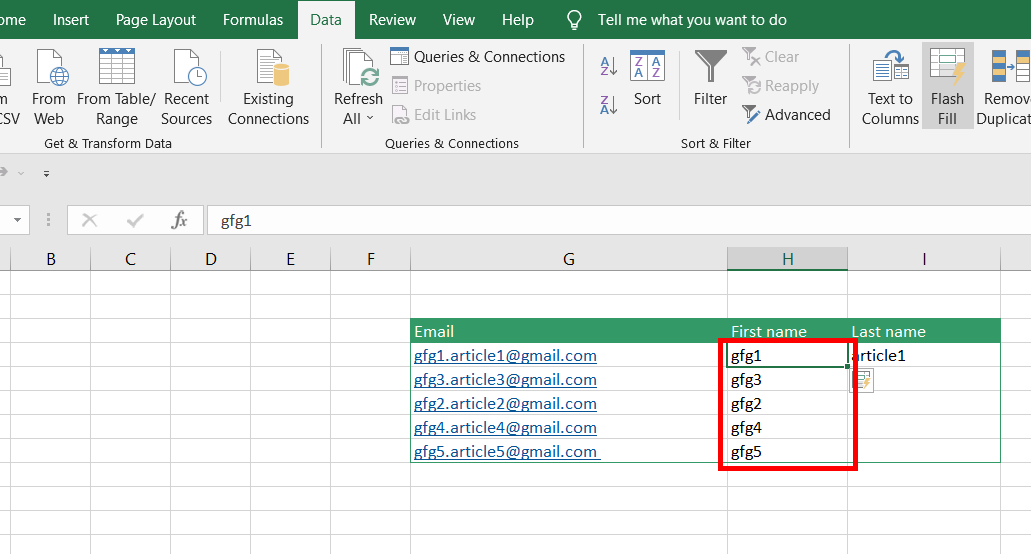 Filling-all-the-cells-of-FirstName-Column