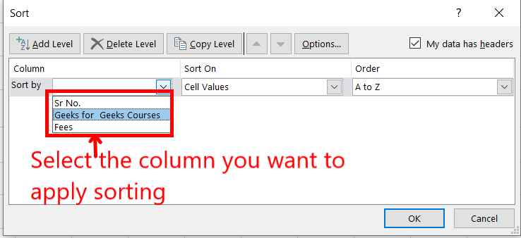 selecting-column