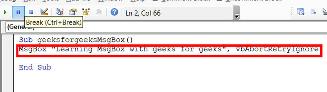 Creating-vbAbortRetryIgnore