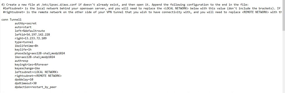 Configuring aws.conf file