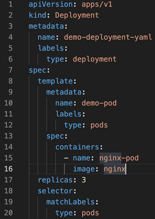 Deployment Yaml file