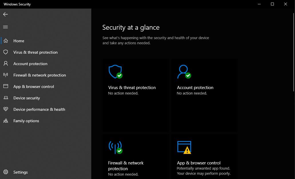 Security at a glance