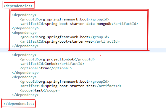Dependency in pom.xml
