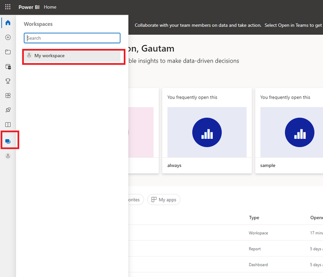 Power BI - How to Share a Report?