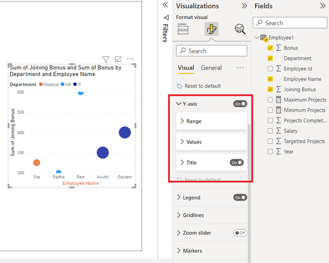 Power BI - Format Scatter Chart
