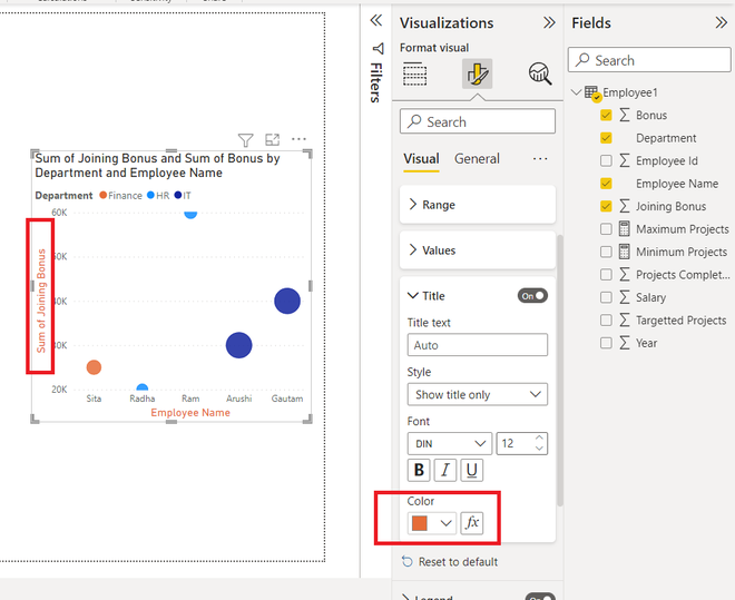 Power BI - Format Scatter Chart