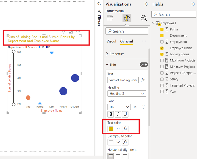 Power BI - Format Scatter Chart