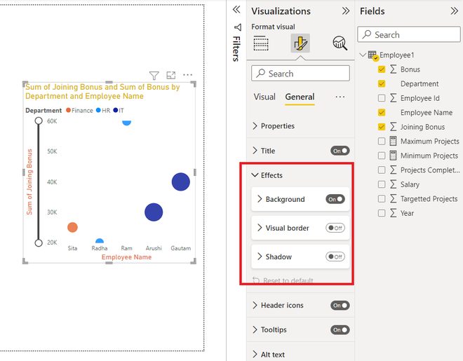 Power BI - Format Scatter Chart