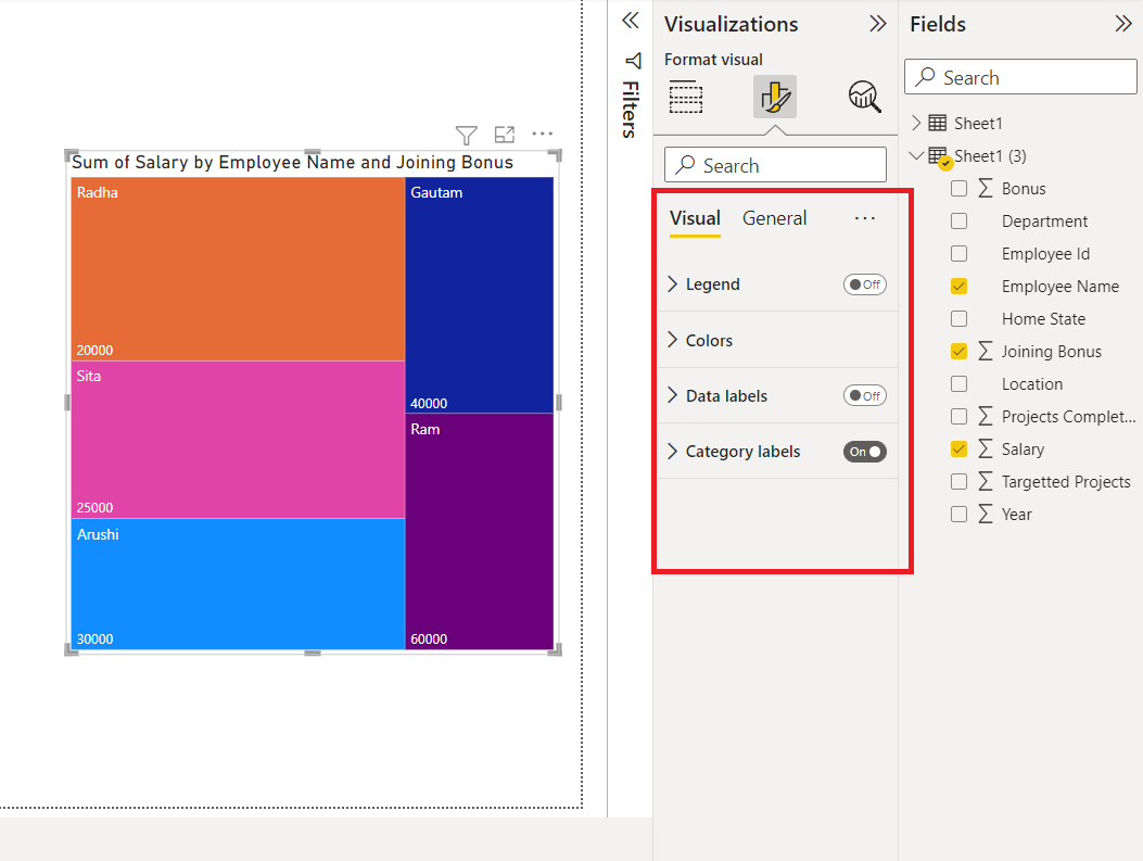 Visual-formatting