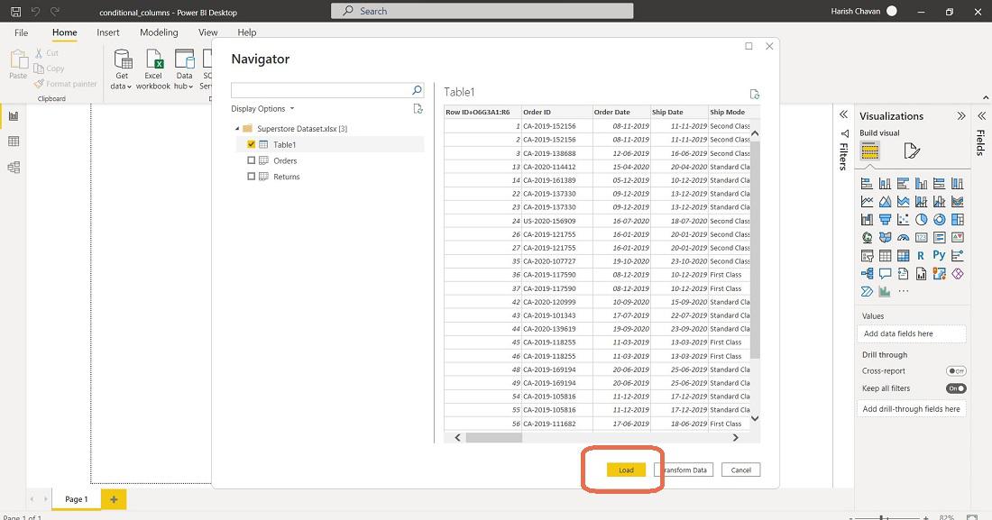 Loading-data-sheet-to-Power-BI-Desktop