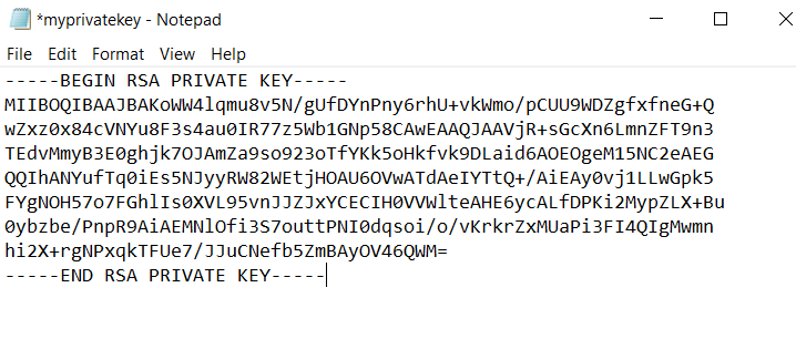 Private key