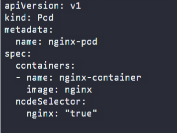 Simple node-selector example