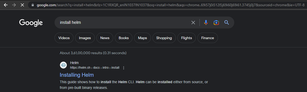Install helm 