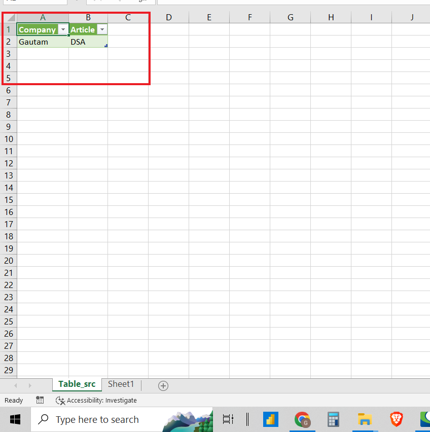 shows the data of file 1