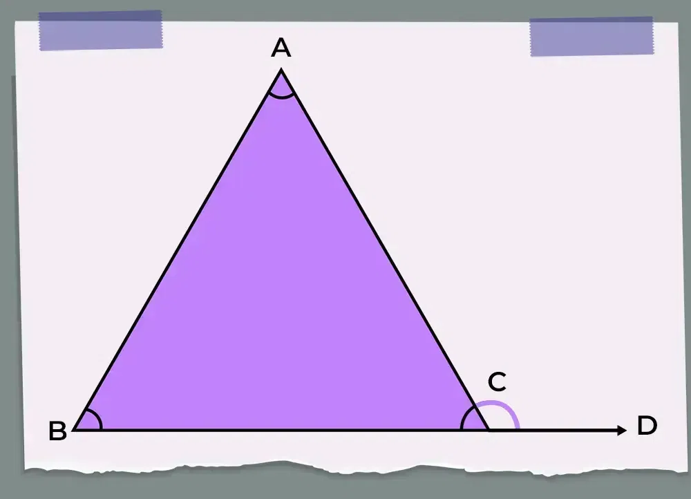 Exterior Angle Property of a Triangle Theorem