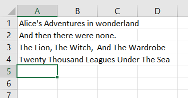 Data spill out from the cell.