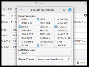 Selecting Preferences