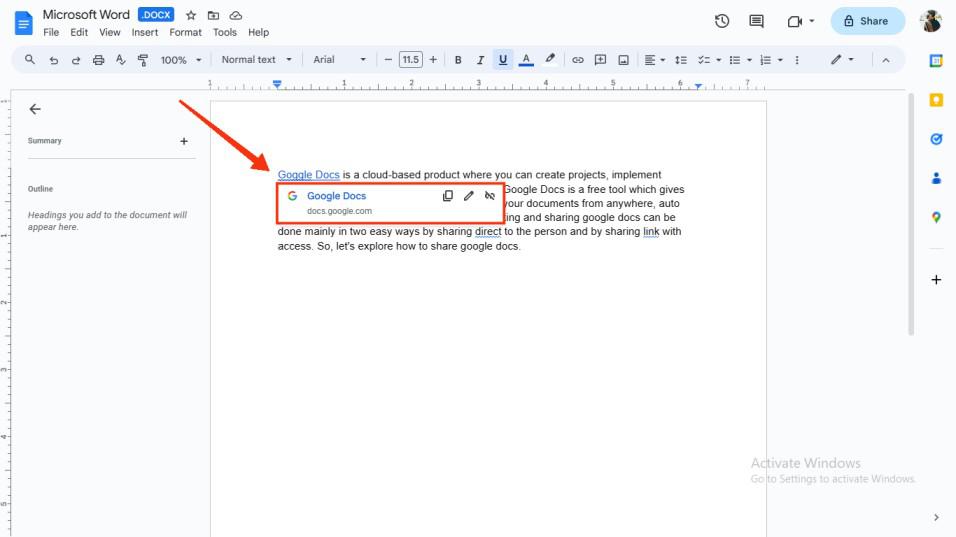 How to Hyperlink in Google Docs