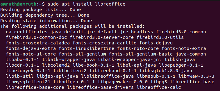 Install LibreOffice