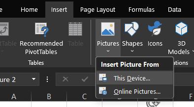 insert a tick symbol in Excel