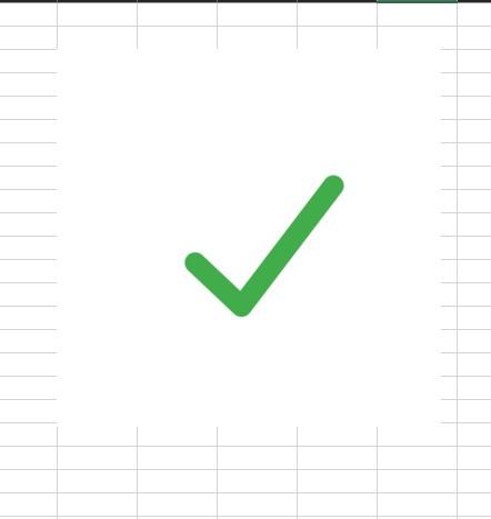 insert a tick symbol in Excel