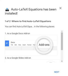 LaTeX in Google Docs