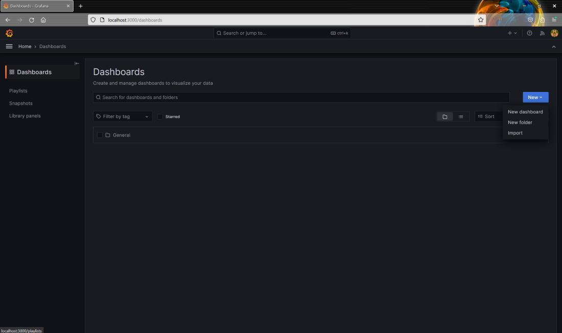 Select "New" and then select "Import"