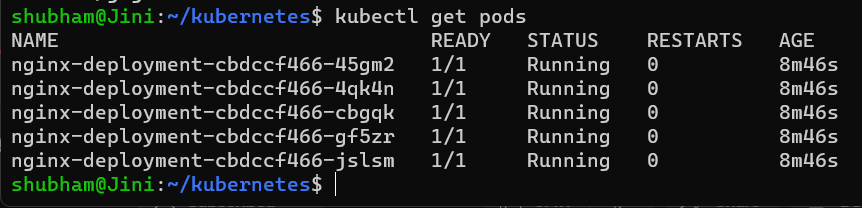 Kubectl get pods