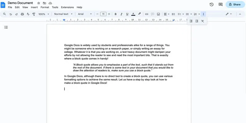  Make Block Quote In Google Docs