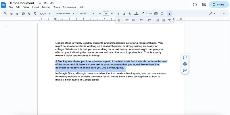  Make Block Quote In Google Docs