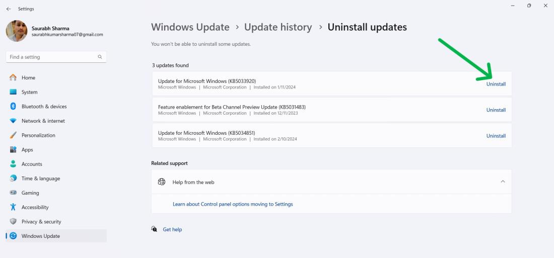 Use Windows Recovery Options in Windows 11