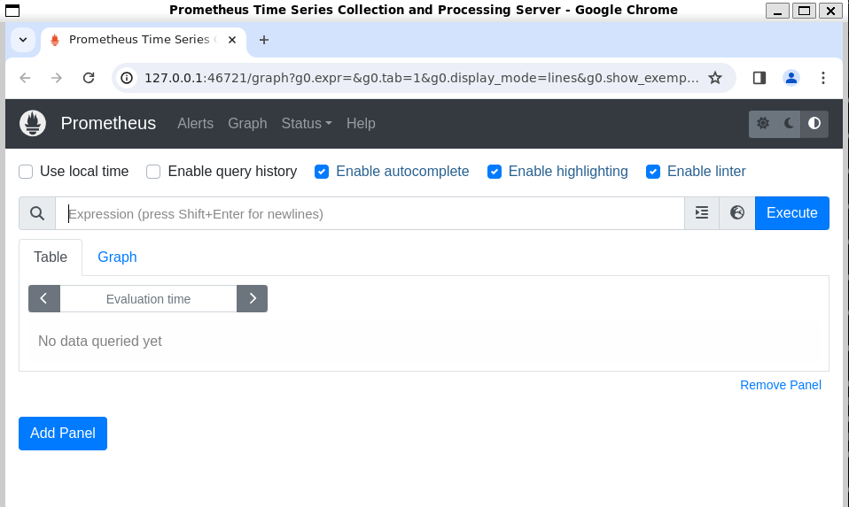 Prometheus UI