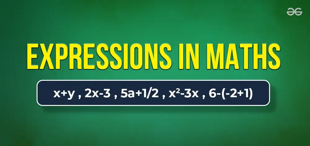 Expressions in Maths